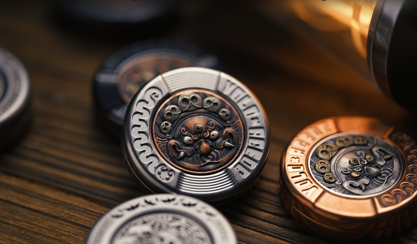 YOLO × ACEDC Mechanical Milk Cover Haptic Coin Gen 3 – Fire Roc Edition