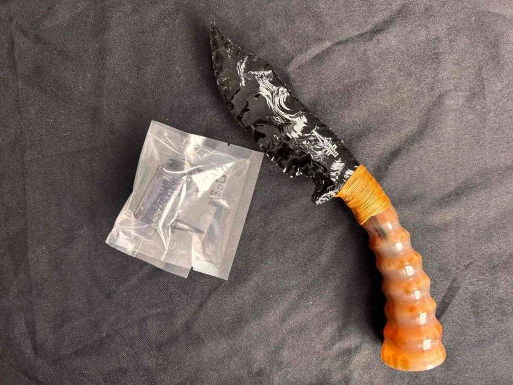 Earning Dollars Stone Blade Fidget Slider EDC for Stress Relief and Focus