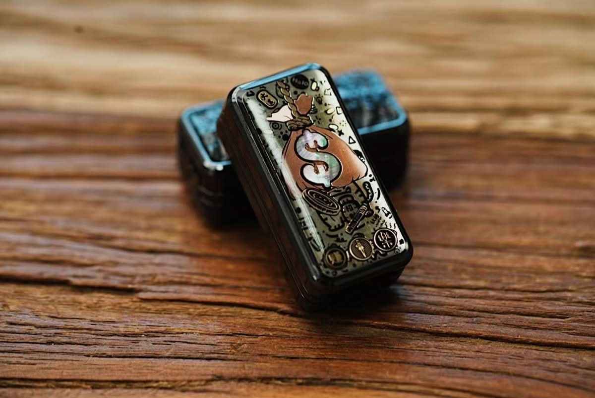 Earning Dollars Stone Blade Fidget Slider EDC for Stress Relief and Focus