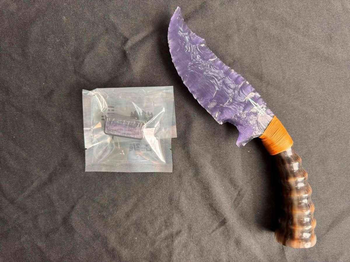 Earning Dollars Stone Blade Fidget Slider EDC for Stress Relief and Focus