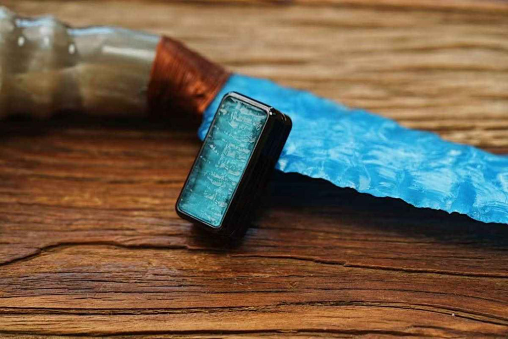 Earning Dollars Stone Blade Fidget Slider EDC for Stress Relief and Focus