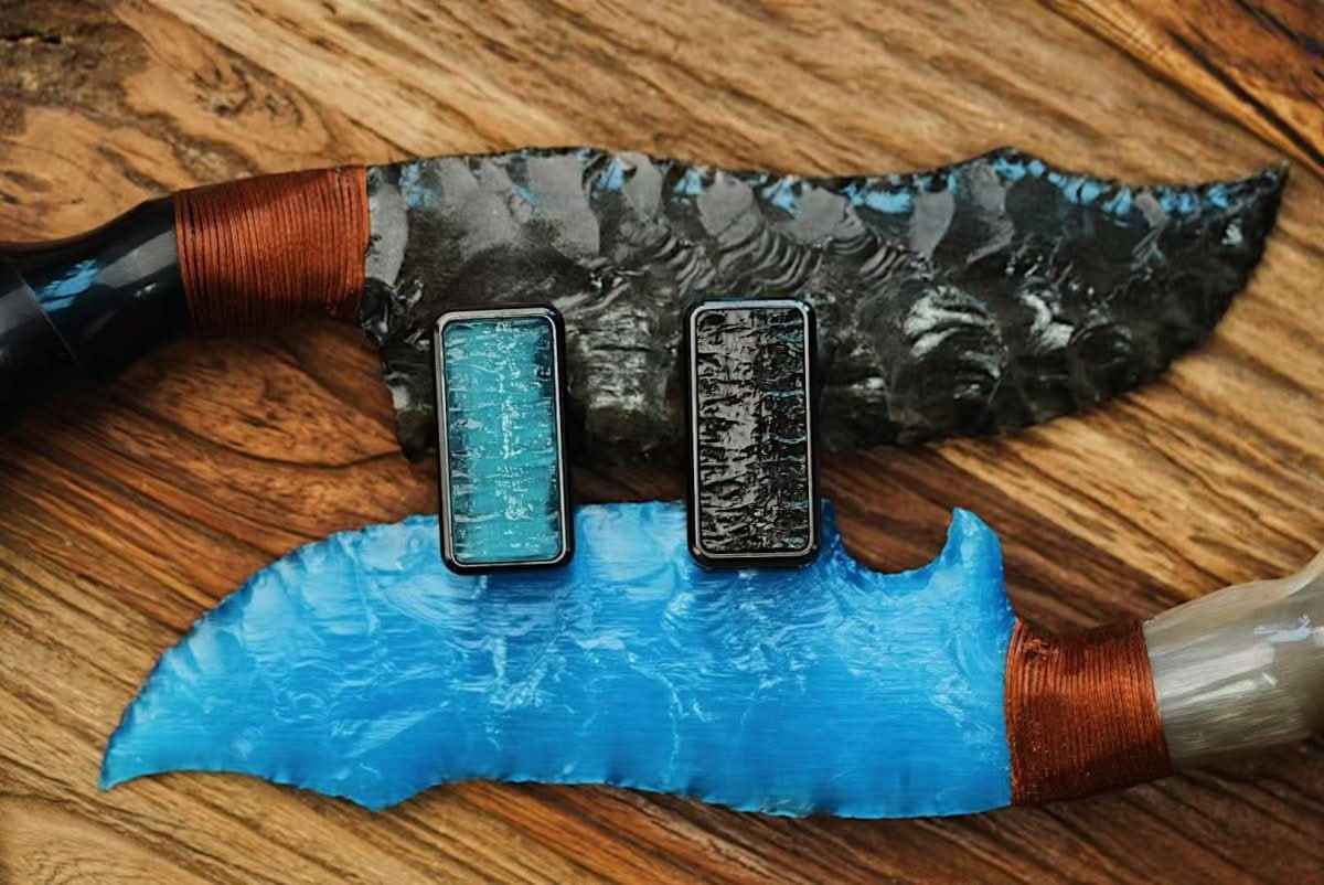 Earning Dollars Stone Blade Fidget Slider EDC for Stress Relief and Focus