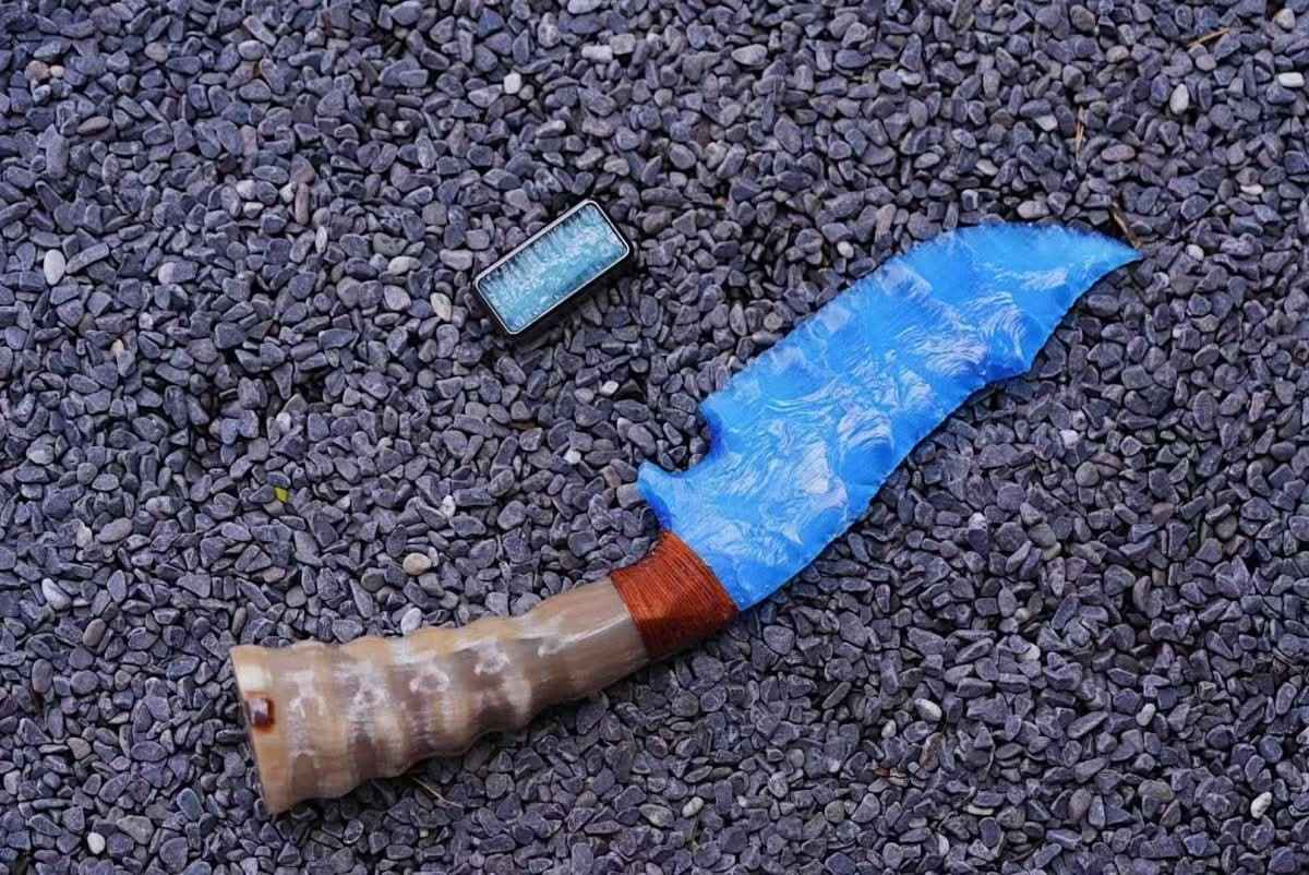 Earning Dollars Stone Blade Fidget Slider EDC for Stress Relief and Focus