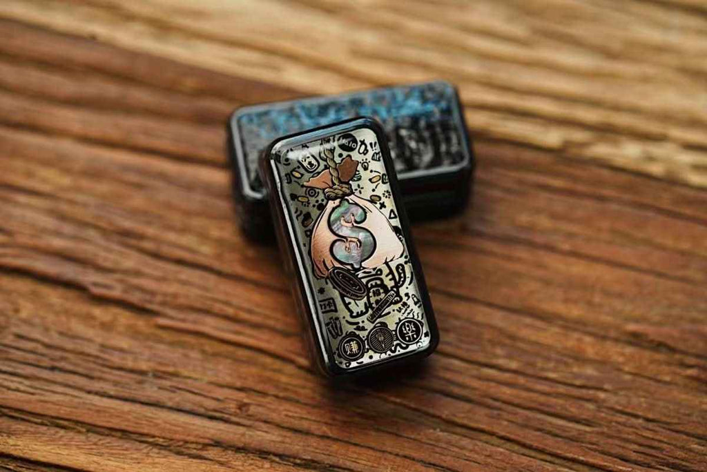 Earning Dollars Stone Blade Fidget Slider EDC for Stress Relief and Focus