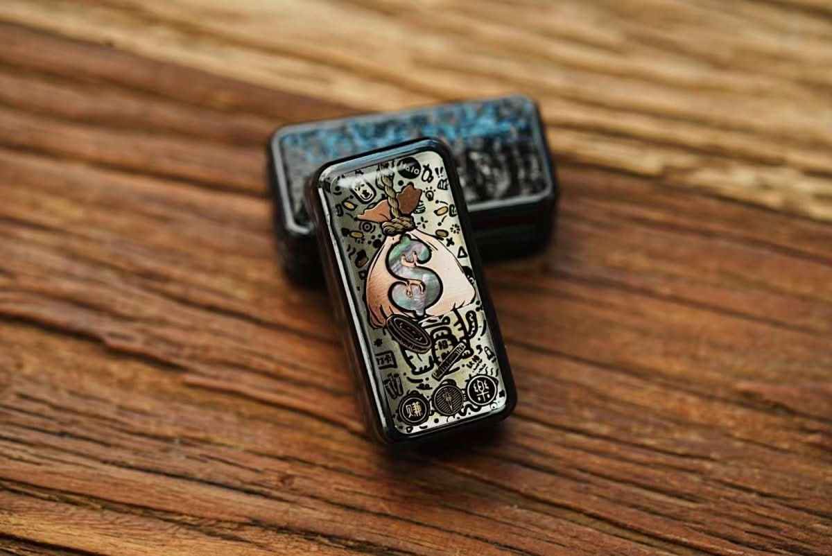 Earning Dollars Stone Blade Fidget Slider EDC for Stress Relief and Focus