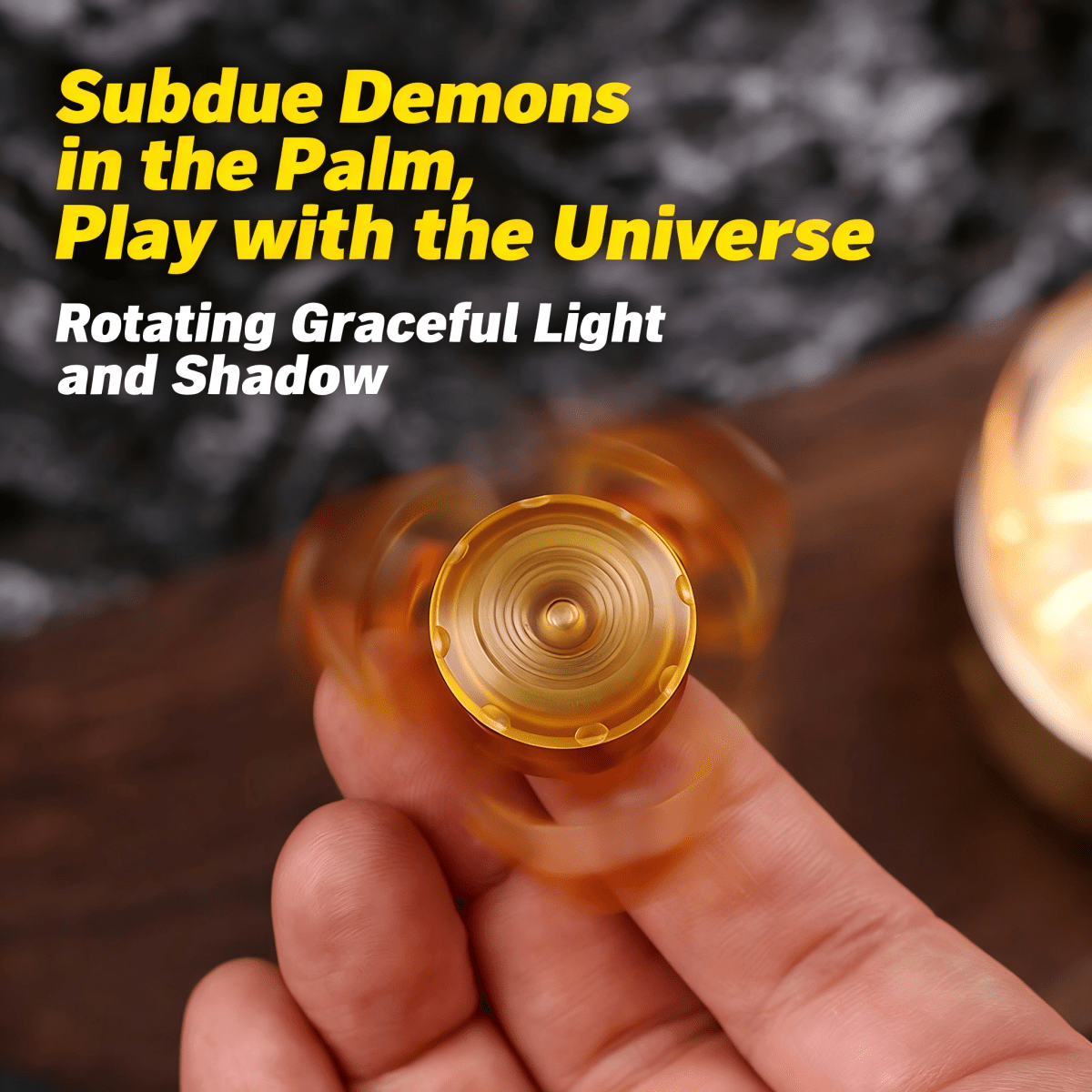 Exorcise Demons PEI Three-Leaf Tibetan Sacred Spinner | Precision CNC Fidget Toy - gamerstoretoysFidgetSppiner