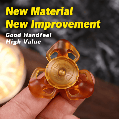 Exorcise Demons PEI Three-Leaf Tibetan Sacred Spinner | Precision CNC Fidget Toy - gamerstoretoysFidgetSppiner