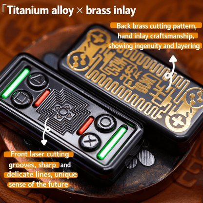 Gamer Lite Magnetic Fidget Slider - Multi-Material Thin EDC Toy for Fidgeting - Gamerstoretoys