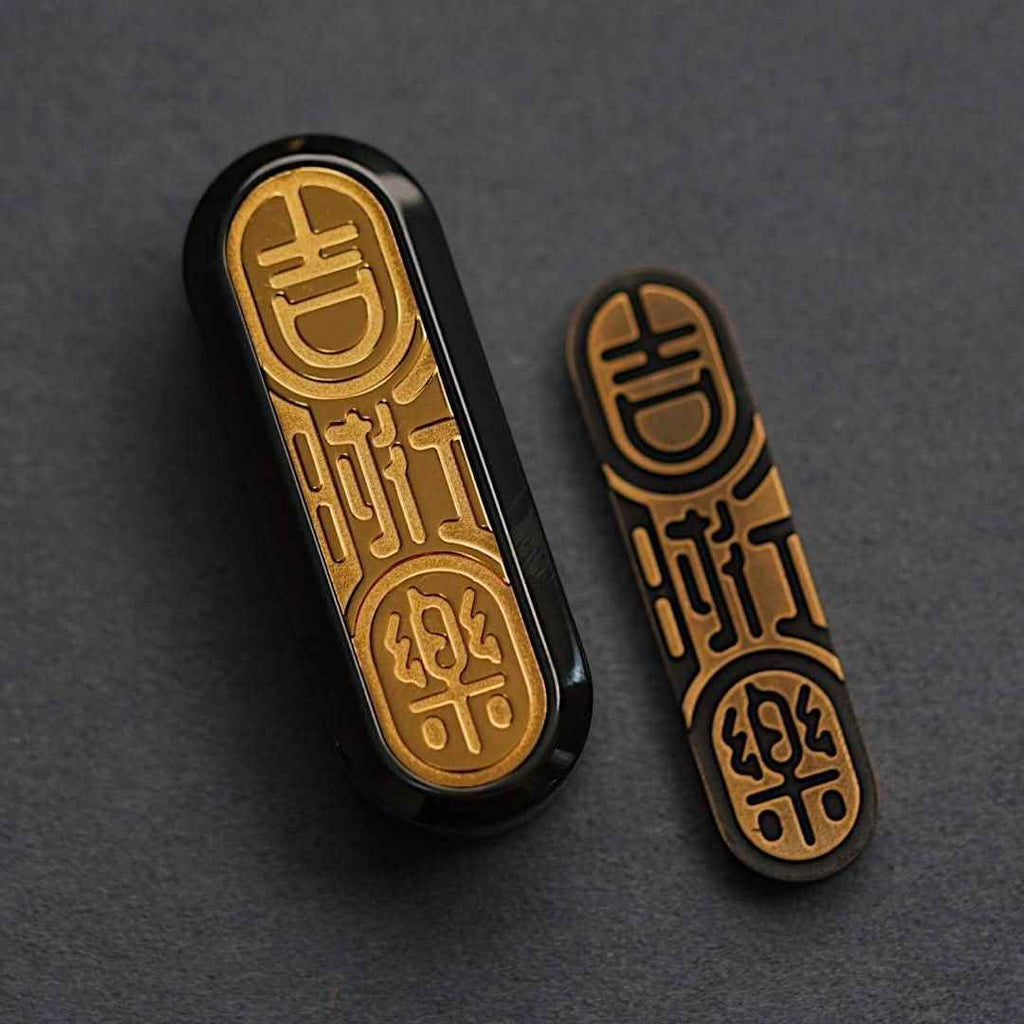 "Good Luck & Joy" Mechanical Slider - Metal EDC Fidget Toy (YOLO & GD Collab)