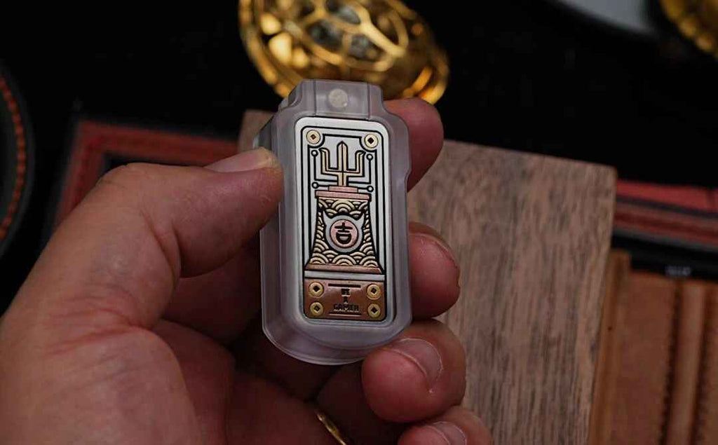 EDC fidget slider Toy with china God & Ghost Design for Stress Relief & Tactile Satisfaction