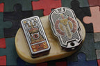 EDC fidget slider Toy with china God & Ghost Design for Stress Relief & Tactile Satisfaction
