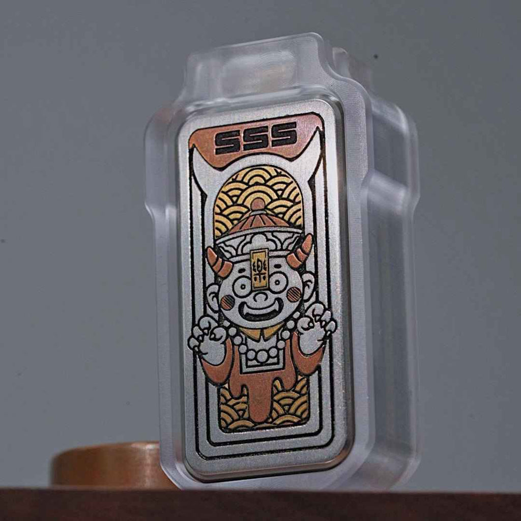 EDC fidget slider Toy with china God & Ghost Design for Stress Relief & Tactile Satisfaction