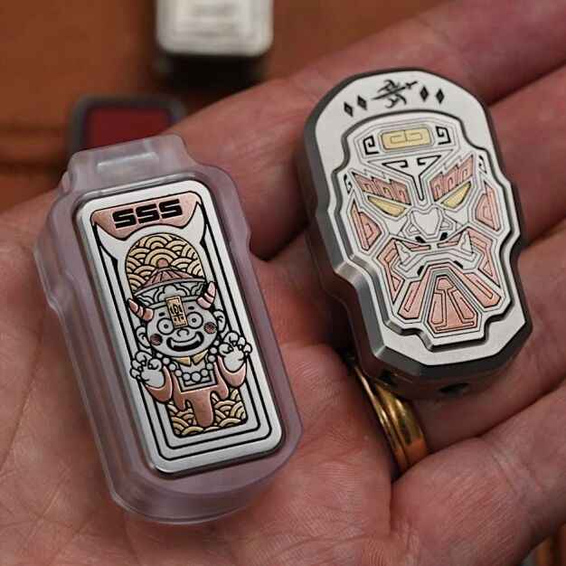 EDC fidget slider Toy with china God & Ghost Design for Stress Relief & Tactile Satisfaction