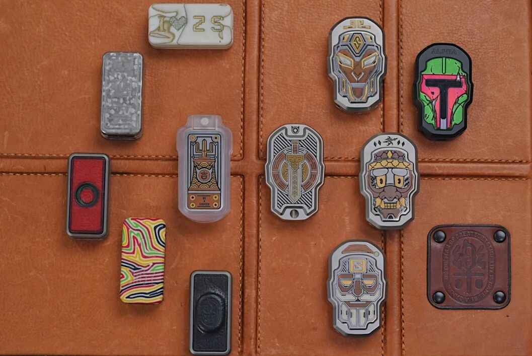 EDC fidget slider Toy with china God & Ghost Design for Stress Relief & Tactile Satisfaction