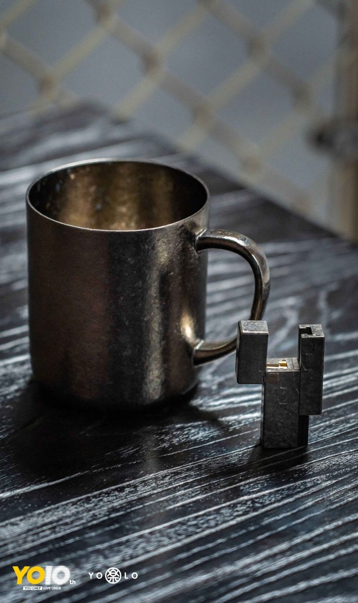 Ice - Crystal Pure Titanium Cup – Hand - Fired 1300°C Titanium Mug with “Seize the Moment” Engraving - gamerstoretoysFunctional Products