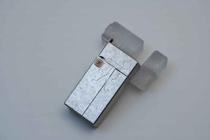 Ice Crystal Titanium "No Fire" Lighter-Style Fidget Slider — International Exclusive (Limited to 57 Units)