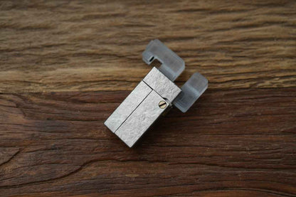 Ice Crystal Titanium "No Fire" Lighter-Style Fidget Slider — International Exclusive (Limited to 57 Units)