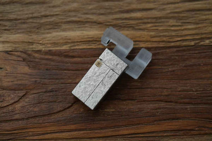 Ice Crystal Titanium "No Fire" Lighter-Style Fidget Slider — International Exclusive (Limited to 57 Units)