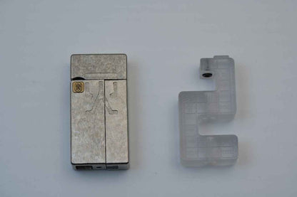 Ice Crystal Titanium "No Fire" Lighter-Style Fidget Slider — International Exclusive (Limited to 57 Units)