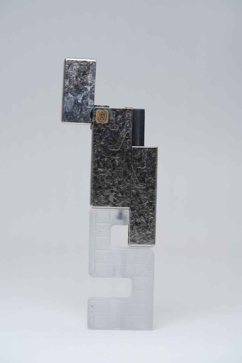 Ice Crystal Titanium "No Fire" Lighter-Style Fidget Slider — International Exclusive (Limited to 57 Units)