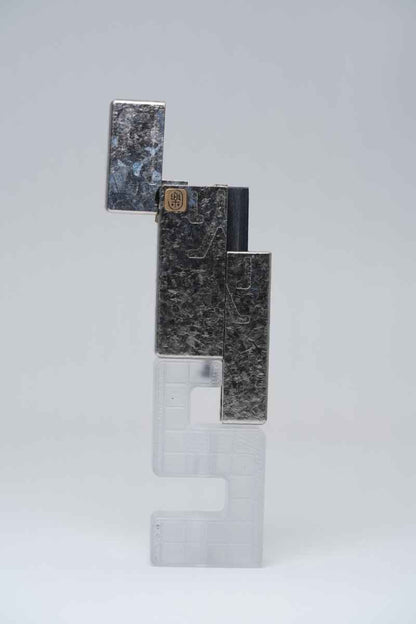 Ice Crystal Titanium "No Fire" Lighter-Style Fidget Slider — International Exclusive (Limited to 57 Units)