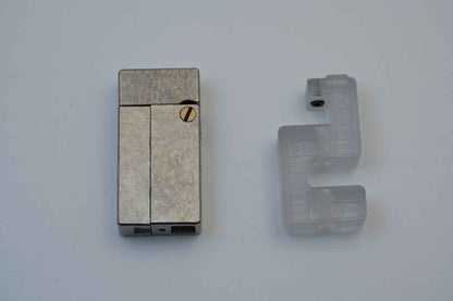 Ice Crystal Titanium "No Fire" Lighter-Style Fidget Slider — International Exclusive (Limited to 57 Units)