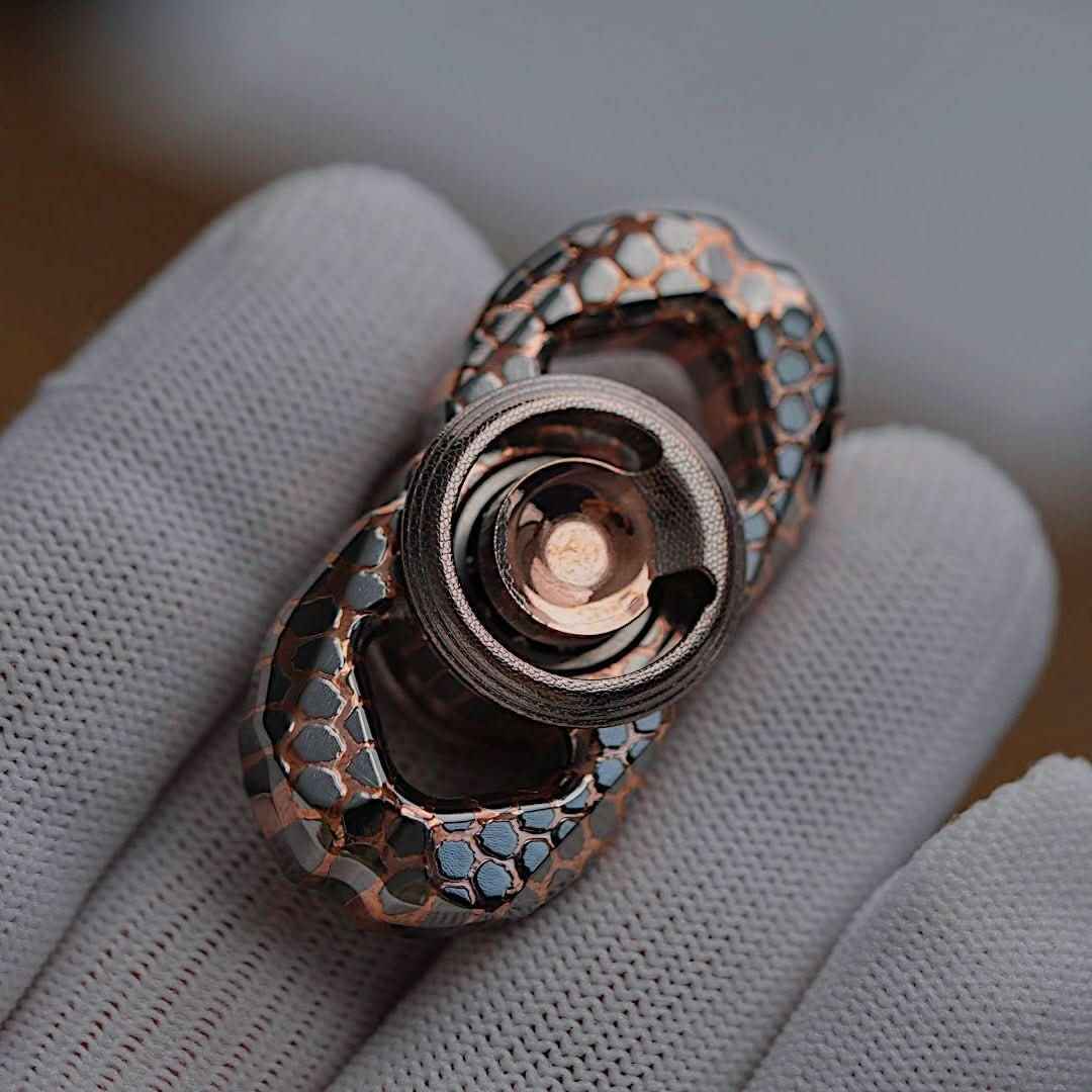 Mini G Fidget Spinner - Retro Metal Polyhedral EDC Stress Relief Toy