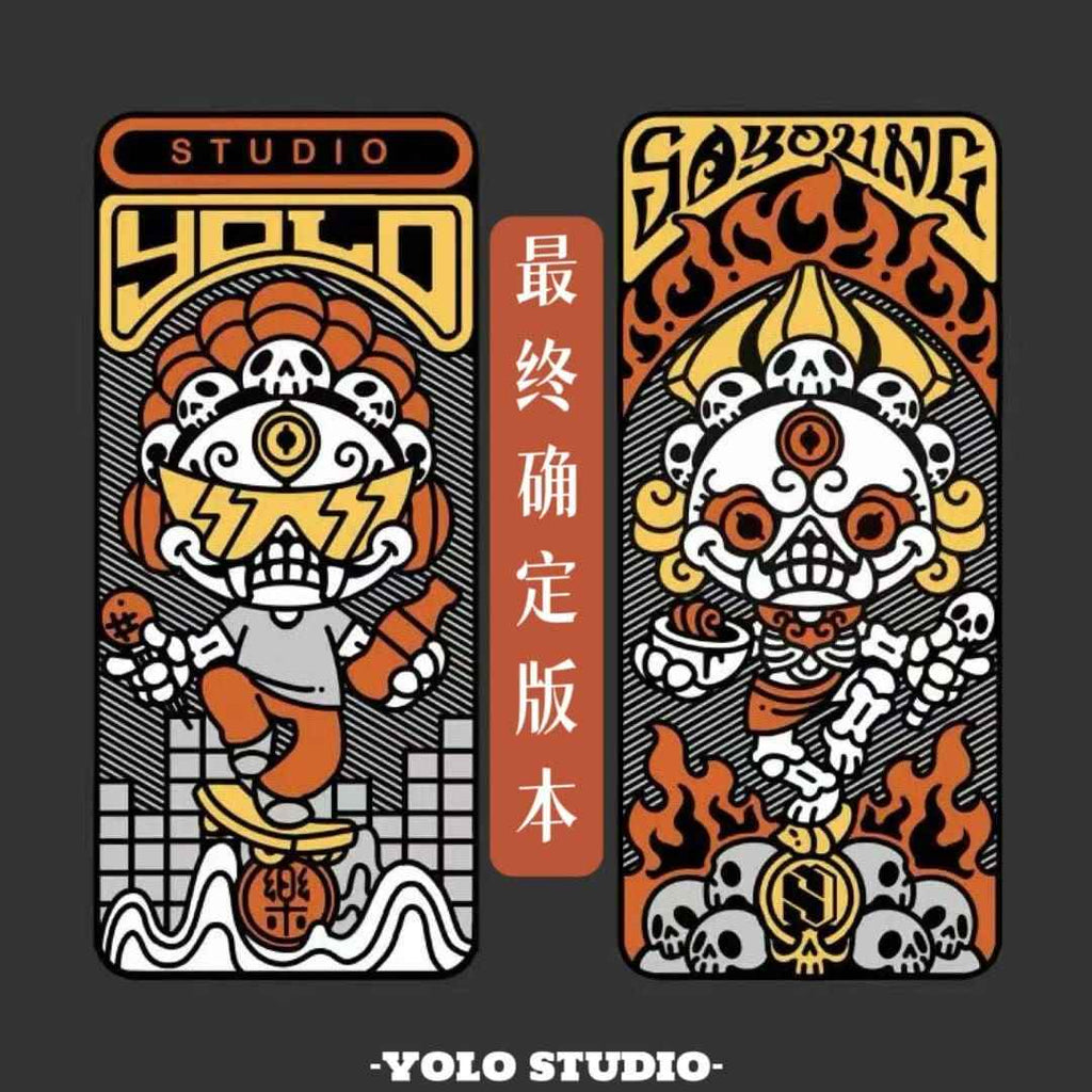 Portable Joy Citipati Metal Fidget Slider - Tibetan-Inspired EDC Stress Relief Toy