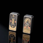 Portable Joy Yellow God of Wealth Fidget Slider - Tibetan-Inspired EDC Toy - Gamerstoretoys