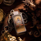 Portable Joy Yellow God of Wealth Fidget Slider - Tibetan-Inspired EDC Toy