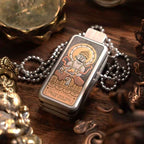 Portable Joy Yellow God of Wealth Fidget Slider - Tibetan-Inspired EDC Toy