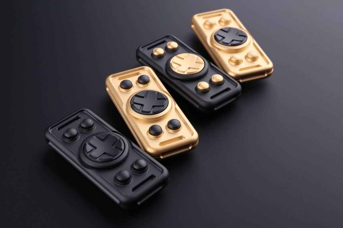 Retro Game Controller Fidget Spinner for Gamers - EDC Stress Relief Toy with Vintage Gaming Design