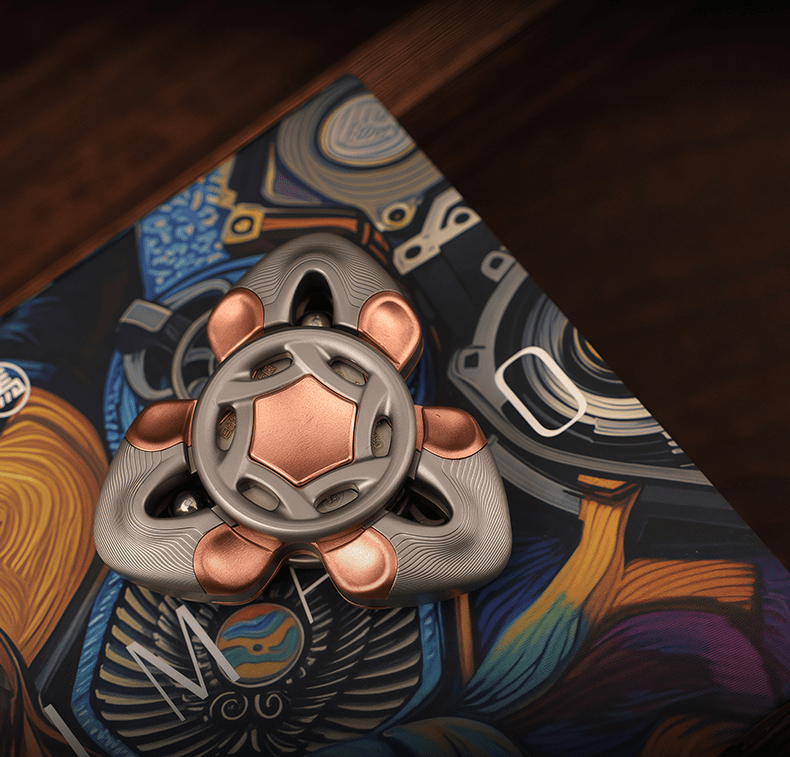 Serpent Wisdom Tibetan Fidget Spinner | CNC Metal EDC Toy Inspired by Tibetan Thangka Totem - gamerstoretoysFidgetSppiner