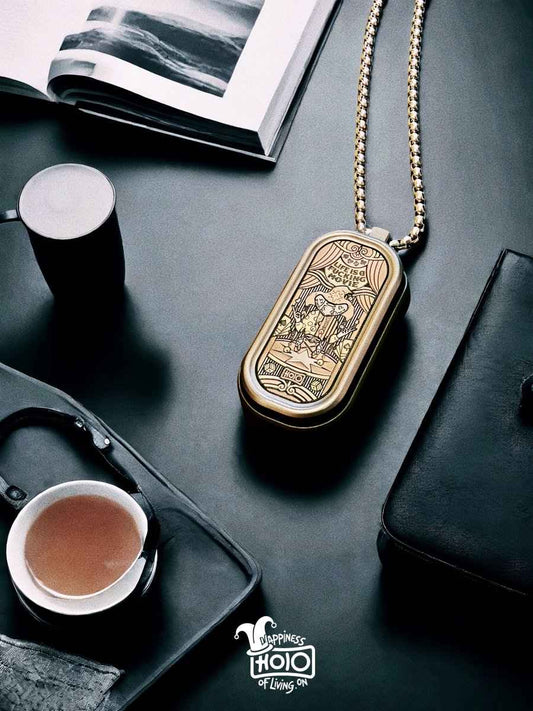 Titanium Fidget Slider – “Life Is a F*cking Movie” Edition | Joker Design & Copper Inlay EDC Toy