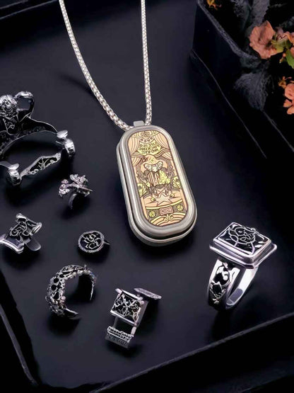 Titanium Fidget Slider – “Life Is a F*cking Movie” Edition | Joker Design & Copper Inlay EDC Toy