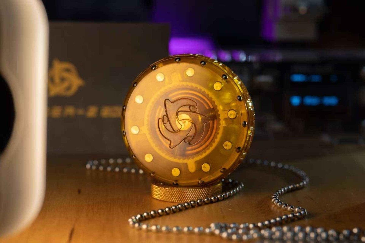 Vibration Drum — Triple - Play Ratchet Fidget Toy | PEI + Metal Studs | Extreme Feedback & Sound - gamerstoretoysfidgetslider