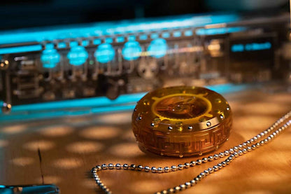 Vibration Drum — Triple - Play Ratchet Fidget Toy | PEI + Metal Studs | Extreme Feedback & Sound - gamerstoretoysfidgetslider