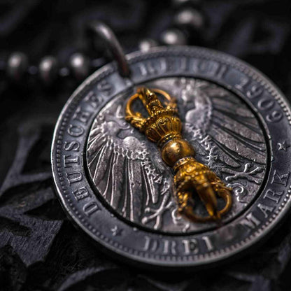 Vintage Round Hobo Coin Pendant - Men's Trendy EDC Accessory