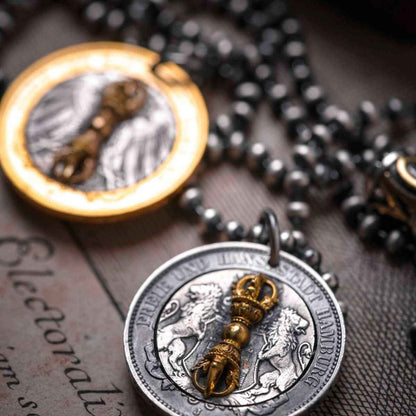 Vintage Round Hobo Coin Pendant - Men's Trendy EDC Accessory