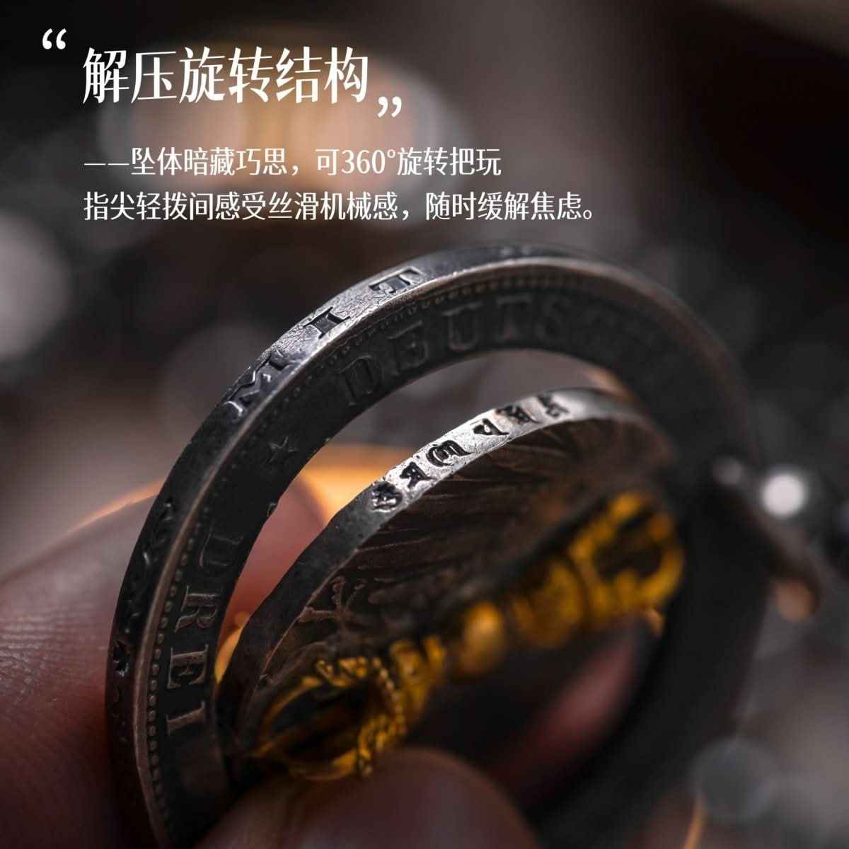 Vintage Round Hobo Coin Pendant - Men's Trendy EDC Accessory