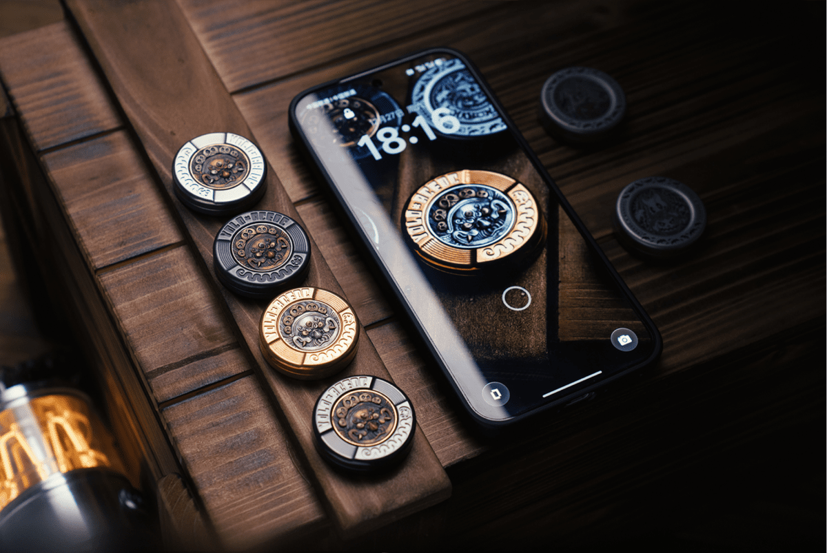 YOLO × ACEDC Mechanical Milk Cover Haptic Coin Gen 3 – Fire Roc Edition - gamerstoretoysHaptic Coin