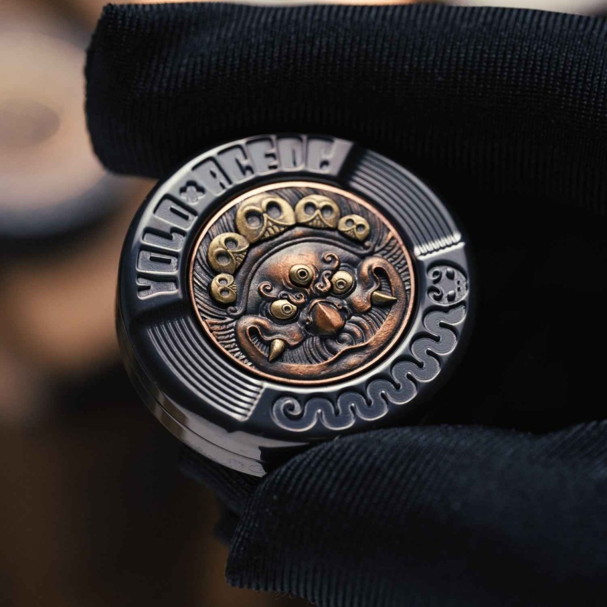 YOLO × ACEDC Mechanical Milk Cover Haptic Coin Gen 3 – Fire Roc Edition - gamerstoretoysHaptic Coin