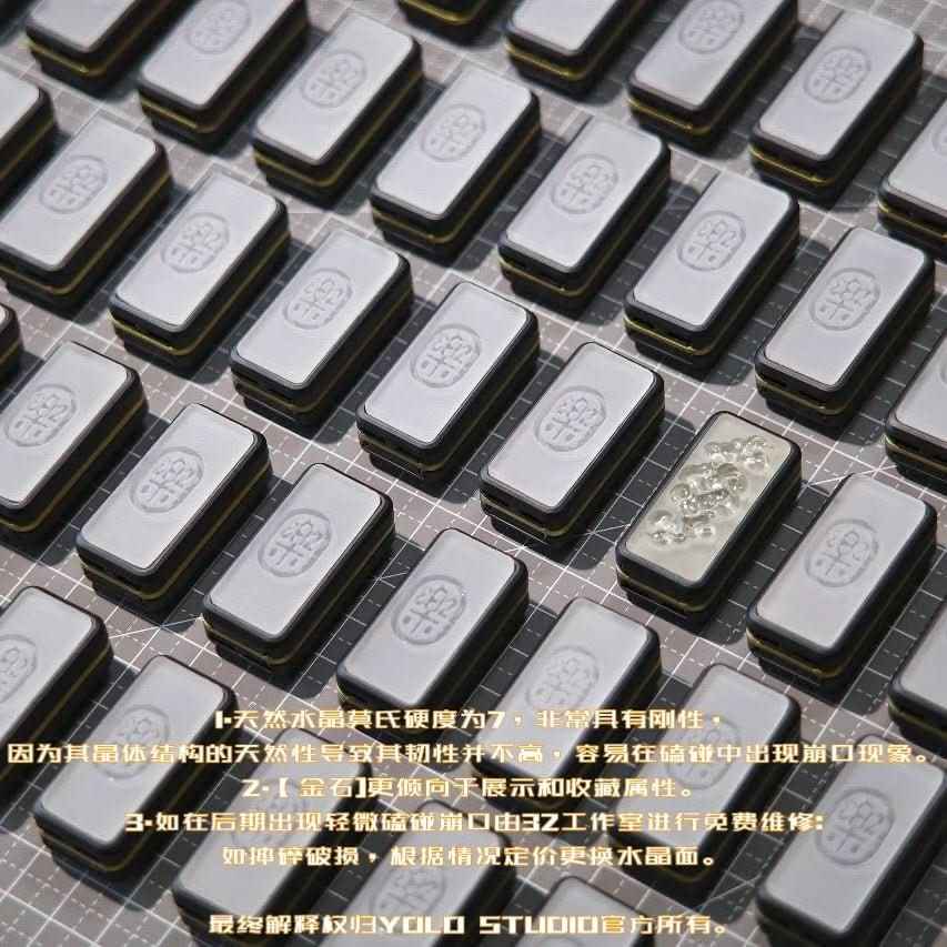 YOLO Crystal & Metal EDC Fidget Toy - Portable Joy & Luck Accessory