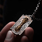 YOLO First Tibetan Vajra Necklace: Vintage Spiritual Coin-Inspired Statement Piece