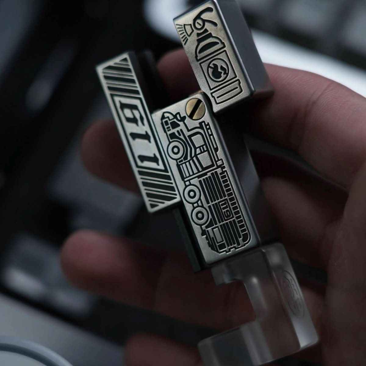 YOLO No-Fire Lighter Fidget: Stylish EDC Stress Relief Toy