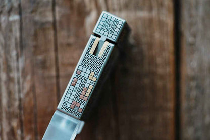 YOLO Pixel Snake Fidget Toy — Lighter-Style No Fire Slider | Retro Pixel Game Edition | Stress Relief EDC