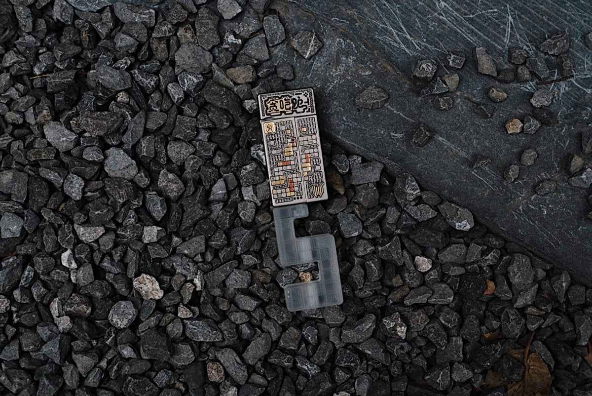 YOLO Pixel Snake Fidget Toy — Lighter-Style No Fire Slider | Retro Pixel Game Edition | Stress Relief EDC