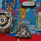 YOLO Yellow Jambhala Knife Cloth - Handmade Tibetan Thangka EDC Accessory